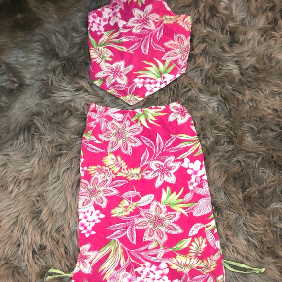 Vintage Tropical Girls Tank and Skirt - Picture 8 of 8